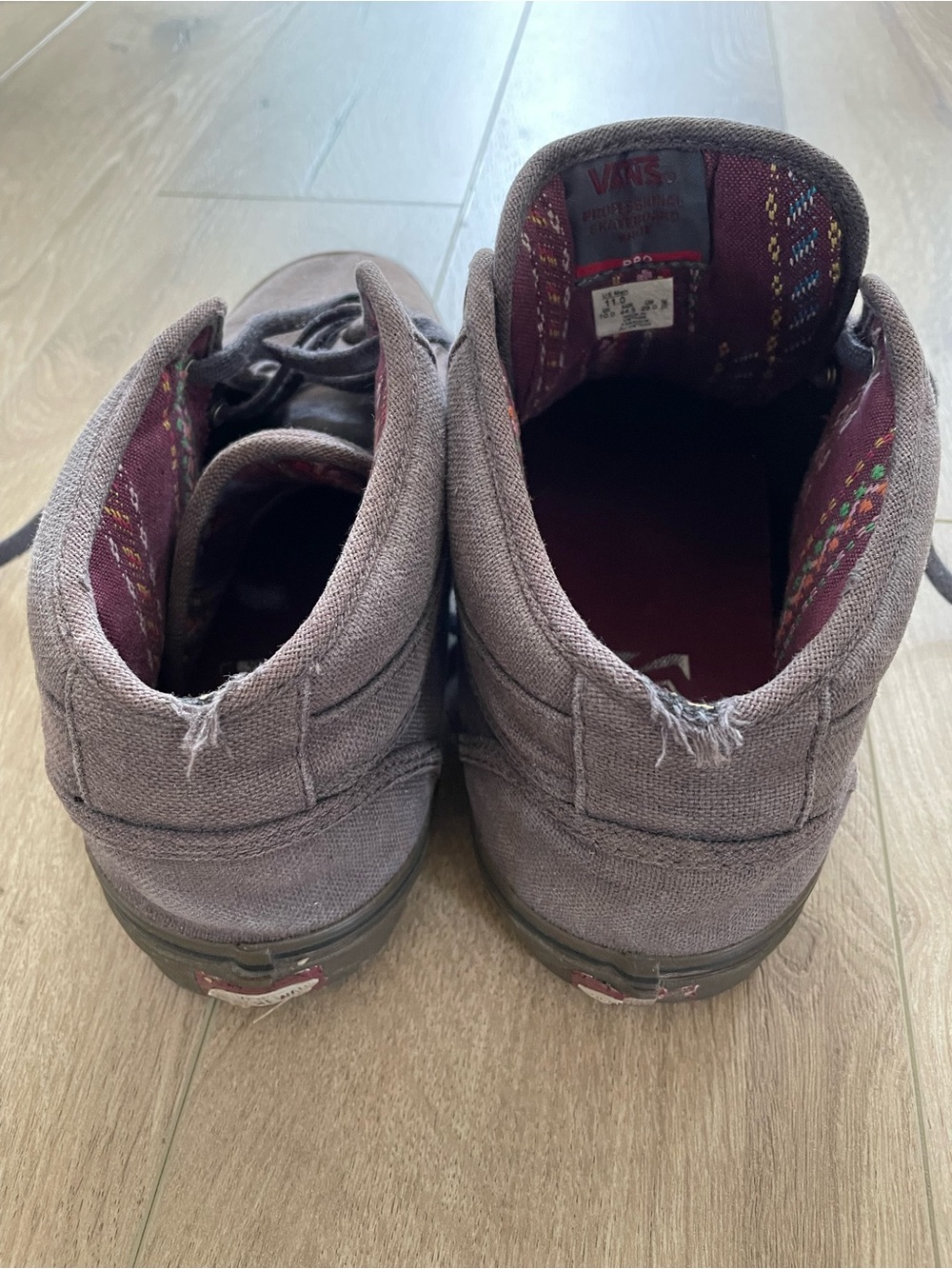 Vans chukka mid mid pro charcoal gum tribal men’s 11 sk8 old skool era canvas - Picture 2 of 5